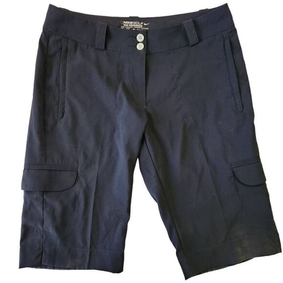 Nike Golf Shorts Womens 4 Dri Fit Tour Performance Athletic Activewear Black - Picture 1 of 3